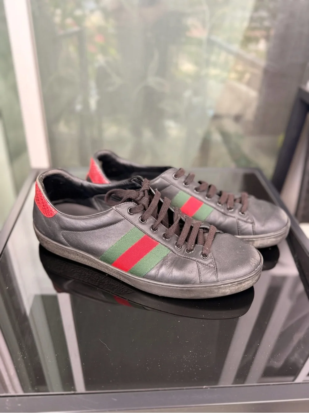 Gucci Ace Leather Sneakers